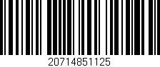 Código de barras (EAN, GTIN, SKU, ISBN): '20714851125'