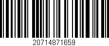Código de barras (EAN, GTIN, SKU, ISBN): '20714871659'
