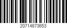 Código de barras (EAN, GTIN, SKU, ISBN): '20714873653'