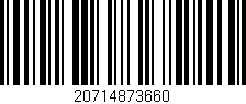 Código de barras (EAN, GTIN, SKU, ISBN): '20714873660'