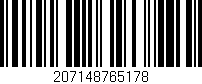 Código de barras (EAN, GTIN, SKU, ISBN): '207148765178'