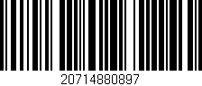 Código de barras (EAN, GTIN, SKU, ISBN): '20714880897'