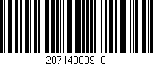 Código de barras (EAN, GTIN, SKU, ISBN): '20714880910'