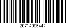 Código de barras (EAN, GTIN, SKU, ISBN): '20714896447'