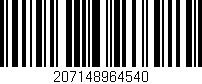 Código de barras (EAN, GTIN, SKU, ISBN): '207148964540'
