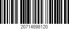 Código de barras (EAN, GTIN, SKU, ISBN): '20714898120'