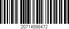 Código de barras (EAN, GTIN, SKU, ISBN): '20714898472'