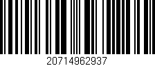 Código de barras (EAN, GTIN, SKU, ISBN): '20714962937'