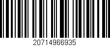 Código de barras (EAN, GTIN, SKU, ISBN): '20714966935'