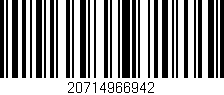 Código de barras (EAN, GTIN, SKU, ISBN): '20714966942'