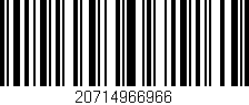 Código de barras (EAN, GTIN, SKU, ISBN): '20714966966'