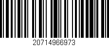 Código de barras (EAN, GTIN, SKU, ISBN): '20714966973'