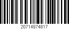 Código de barras (EAN, GTIN, SKU, ISBN): '20714974817'