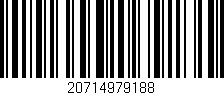 Código de barras (EAN, GTIN, SKU, ISBN): '20714979188'