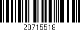 Código de barras (EAN, GTIN, SKU, ISBN): '20715518'