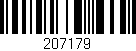 Código de barras (EAN, GTIN, SKU, ISBN): '207179'
