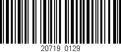 Código de barras (EAN, GTIN, SKU, ISBN): '20719/0129'
