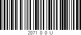 Código de barras (EAN, GTIN, SKU, ISBN): '2071_0_0_U'