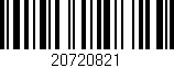 Código de barras (EAN, GTIN, SKU, ISBN): '20720821'