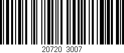 Código de barras (EAN, GTIN, SKU, ISBN): '20720/3007'