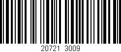 Código de barras (EAN, GTIN, SKU, ISBN): '20721/3009'