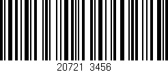 Código de barras (EAN, GTIN, SKU, ISBN): '20721/3456'