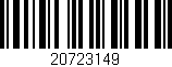 Código de barras (EAN, GTIN, SKU, ISBN): '20723149'