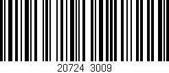 Código de barras (EAN, GTIN, SKU, ISBN): '20724/3009'