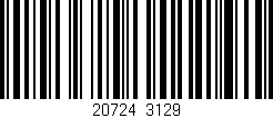 Código de barras (EAN, GTIN, SKU, ISBN): '20724/3129'