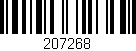 Código de barras (EAN, GTIN, SKU, ISBN): '207268'