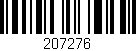 Código de barras (EAN, GTIN, SKU, ISBN): '207276'