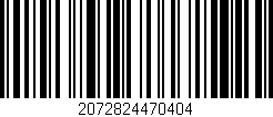 Código de barras (EAN, GTIN, SKU, ISBN): '2072824470404'