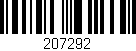 Código de barras (EAN, GTIN, SKU, ISBN): '207292'