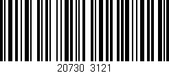 Código de barras (EAN, GTIN, SKU, ISBN): '20730/3121'
