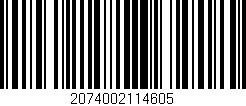 Código de barras (EAN, GTIN, SKU, ISBN): '2074002114605'