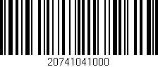 Código de barras (EAN, GTIN, SKU, ISBN): '20741041000'