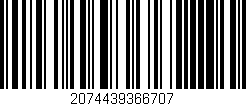 Código de barras (EAN, GTIN, SKU, ISBN): '2074439366707'