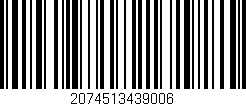 Código de barras (EAN, GTIN, SKU, ISBN): '2074513439006'