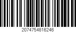 Código de barras (EAN, GTIN, SKU, ISBN): '2074754816246'