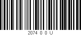 Código de barras (EAN, GTIN, SKU, ISBN): '2074_0_0_U'