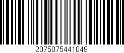 Código de barras (EAN, GTIN, SKU, ISBN): '2075075441049'