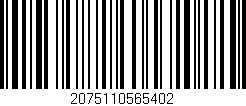 Código de barras (EAN, GTIN, SKU, ISBN): '2075110565402'