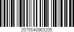 Código de barras (EAN, GTIN, SKU, ISBN): '2075540963205'