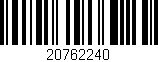 Código de barras (EAN, GTIN, SKU, ISBN): '20762240'