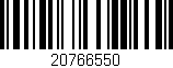Código de barras (EAN, GTIN, SKU, ISBN): '20766550'