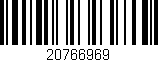 Código de barras (EAN, GTIN, SKU, ISBN): '20766969'