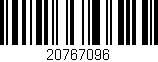 Código de barras (EAN, GTIN, SKU, ISBN): '20767096'