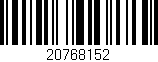 Código de barras (EAN, GTIN, SKU, ISBN): '20768152'