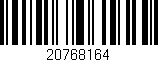 Código de barras (EAN, GTIN, SKU, ISBN): '20768164'