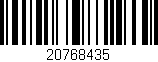 Código de barras (EAN, GTIN, SKU, ISBN): '20768435'